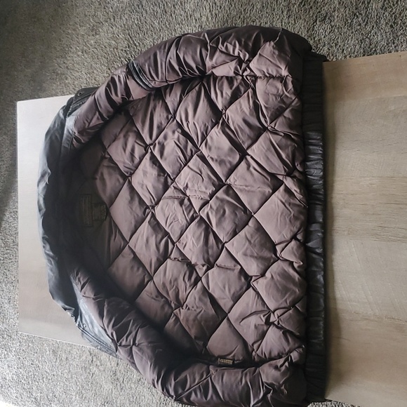 Vintage Leather Eddie Bauer Goose Down Vest - Picture 2 of 4